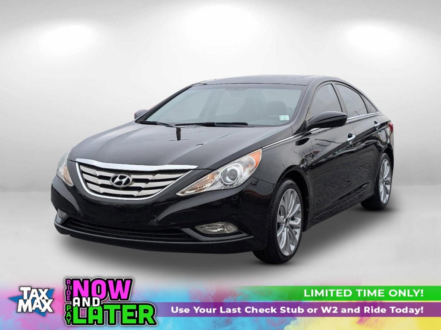 2011 /Black Hyundai Sonata SE (5NPEC4AB2BH) with an Turbocharged Gas I4 2.0L/122 engine, 6-Speed Automatic w/OD SHIFTRONIC transmission, located at 7000 Northlake Connector, Columbus, GA, 31904, (706) 987-8085, 32.524975, -84.978134 - 2011 Hyundai Sonata SE - Photo#0