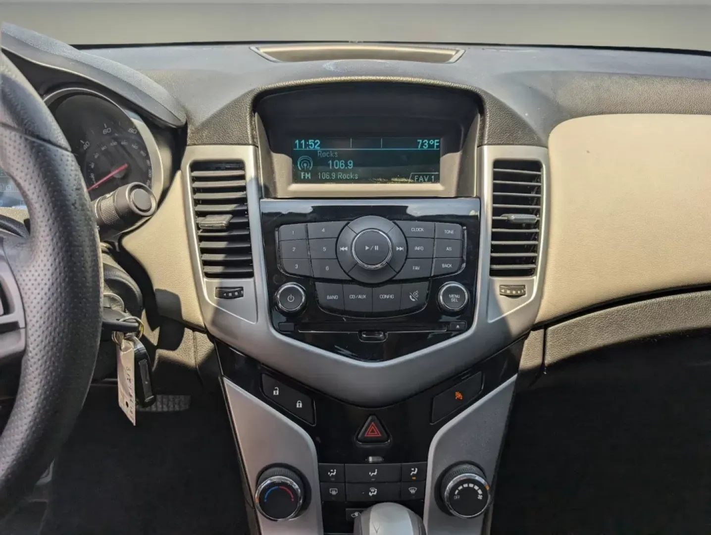 2013 Champagne Silver Metallic /Jet Black/Medium Titanium Chevrolet Cruze LS (1G1PA5SH9D7) with an Gas I4 1.8L/110 engine, 6-Speed Automatic transmission, located at 3959 U.S. 80 W, Phenix City, AL, 36870, (334) 297-4885, 32.469296, -85.135185 - 2013 Chevrolet Cruze LS - Photo#14