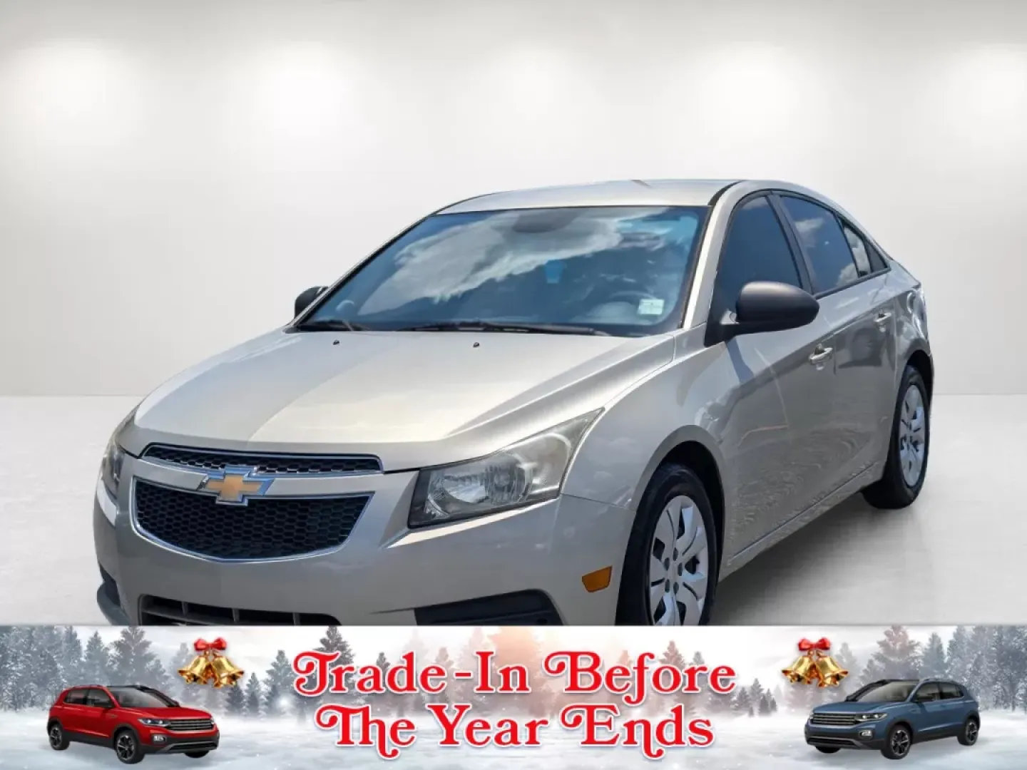 2013 Champagne Silver Metallic /Jet Black/Medium Titanium Chevrolet Cruze LS (1G1PA5SH9D7) with an Gas I4 1.8L/110 engine, 6-Speed Automatic transmission, located at 3959 U.S. 80 W, Phenix City, AL, 36870, (334) 297-4885, 32.469296, -85.135185 - 2013 Chevrolet Cruze LS - Photo#0