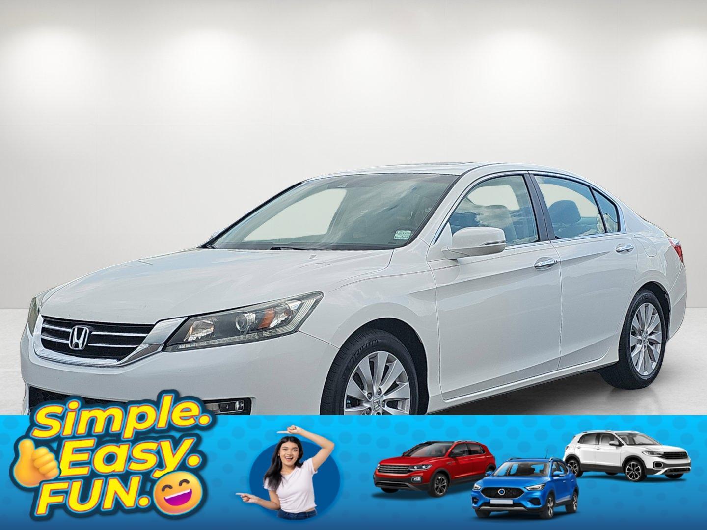 2013 /Ivory Honda Accord Sdn EX-L (1HGCR2F80DA) with an Gas I4 2.4L/144 engine, 1-Speed Continuously Variable Ratio transmission, located at 521 Old Farm Lane Rd, Prattville, AL, 36066, (334) 325-1505, 32.482460, -86.416367 - 2013 Honda Accord Sdn EX-L - Photo#0