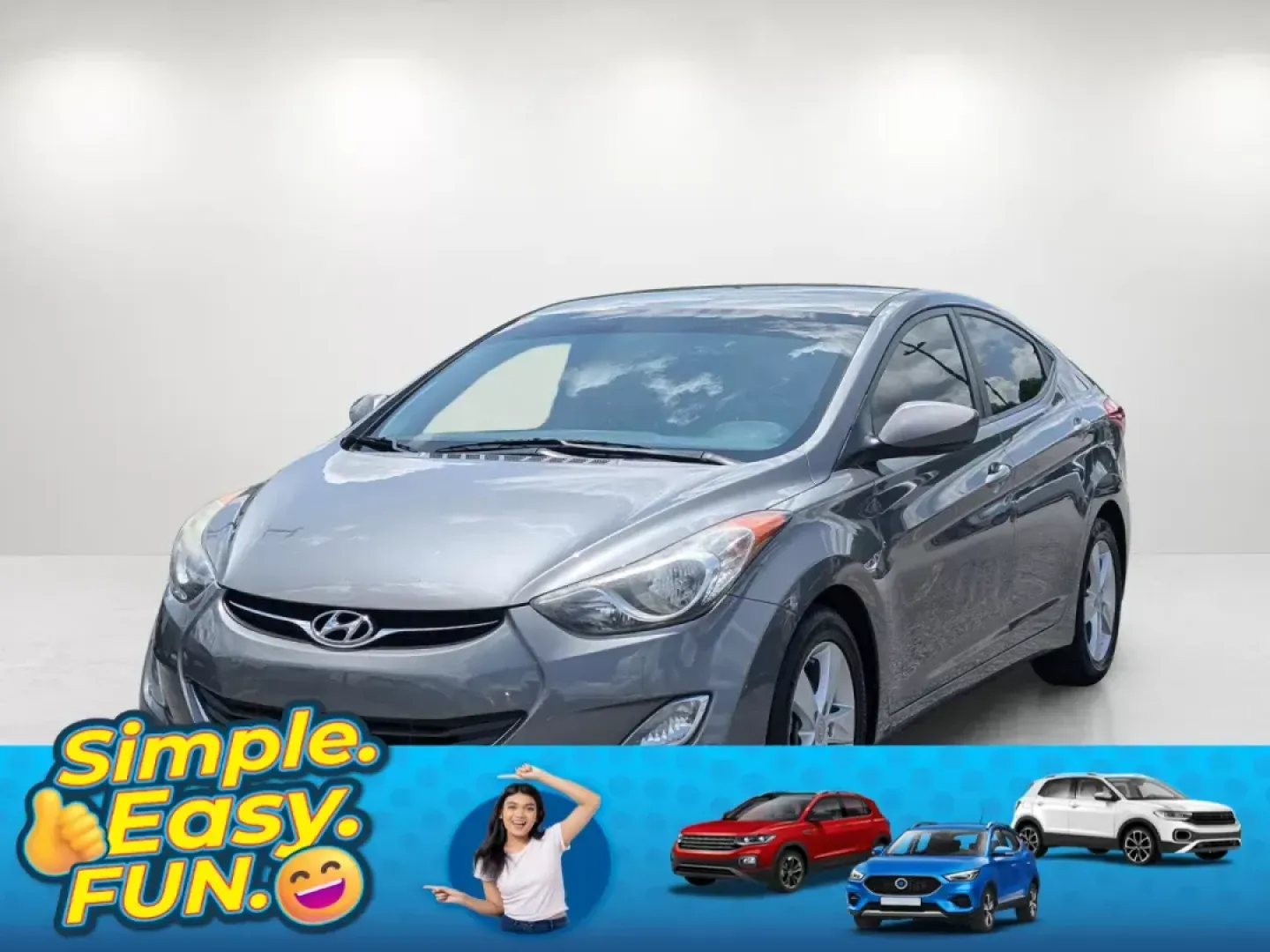 2013 /Gray Hyundai Elantra GLS (5NPDH4AE2DH) with an Gas I4 1.8L/110 engine, 6-Speed Automatic w/Manual Shift transmission, located at 521 Old Farm Lane Rd, Prattville, AL, 36066, (334) 325-1505, 32.482460, -86.416367 - 2013 Hyundai Elantra GLS - Photo#0