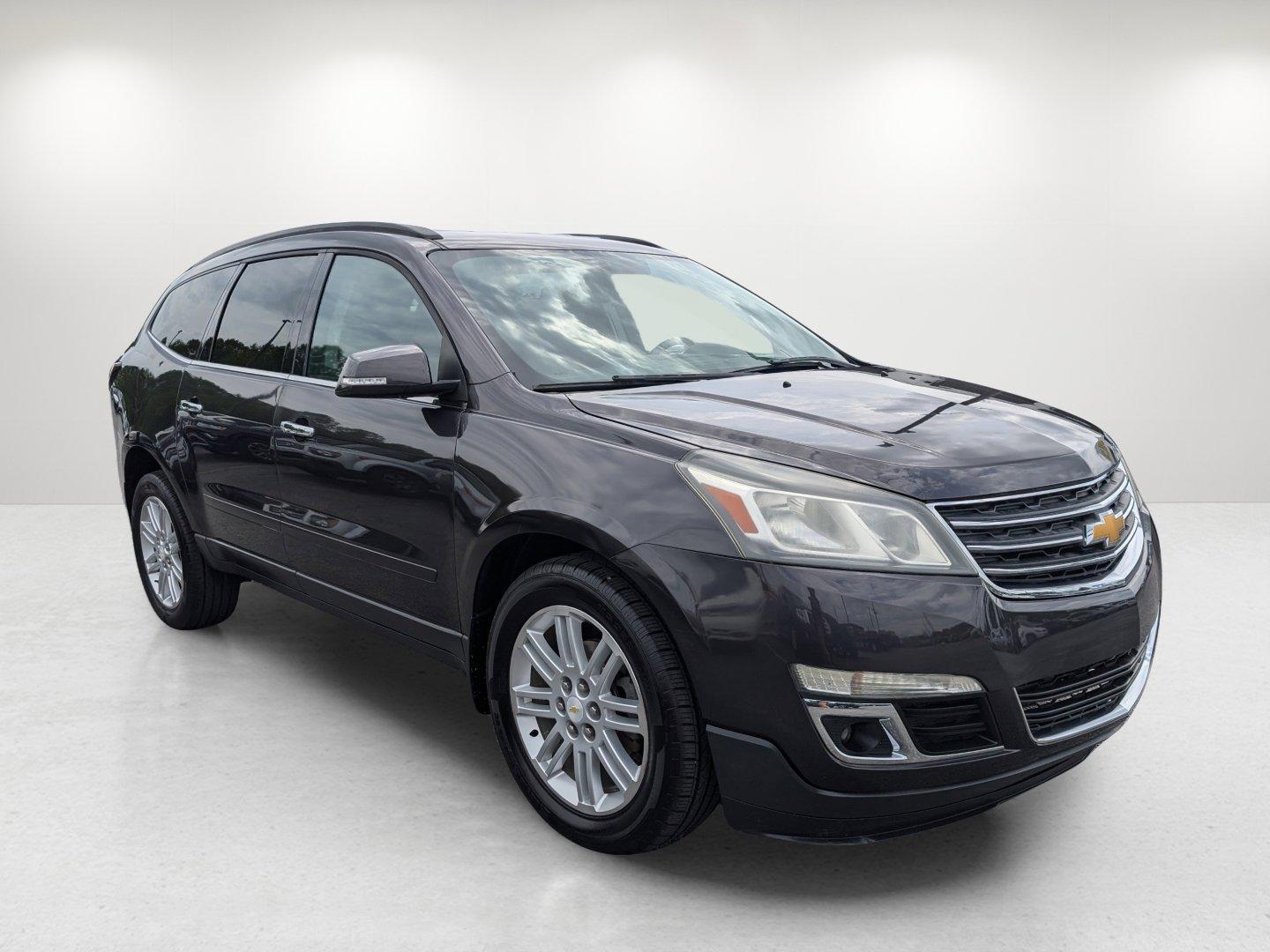 2014 /Ebony Chevrolet Traverse LT (1GNKRGKD4EJ) with an Gas V6 3.6L/217 engine, 6-Speed Automatic transmission, located at 5115 14th Ave., Columbus, GA, 31904, (706) 323-0345, 32.511494, -84.971046 - 2014 Chevrolet Traverse LT - Photo#2