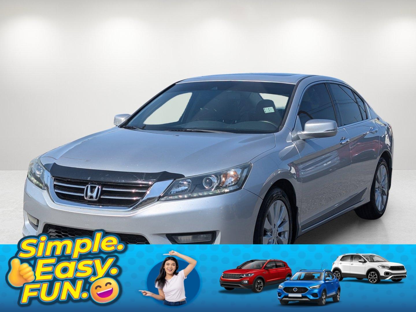 2015 Honda Accord Sedan EX-L (1HGCR3F82FA) with an Regular Unleaded V-6 3.5 L/212 engine, 6-Speed Automatic w/OD transmission, located at 3959 U.S. 80 W, Phenix City, AL, 36870, (334) 297-4885, 32.469296, -85.135185 - 2015 Honda Accord Sedan EX-L - Photo#0