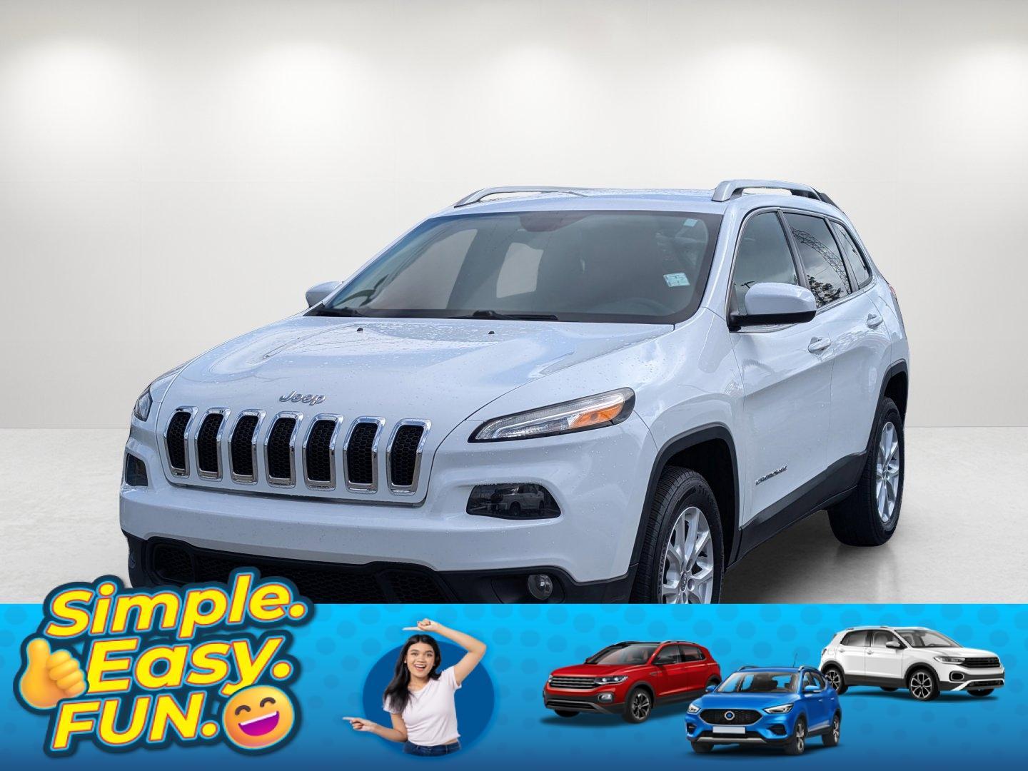 2015 /Black Jeep Cherokee Latitude (1C4PJMCS3FW) with an Regular Unleaded V-6 3.2 L/198 engine, 9-Speed Automatic w/OD transmission, located at 7000 Northlake Connector, Columbus, GA, 31904, (706) 987-8085, 32.524975, -84.978134 - 2015 Jeep Cherokee Latitude - Photo#0