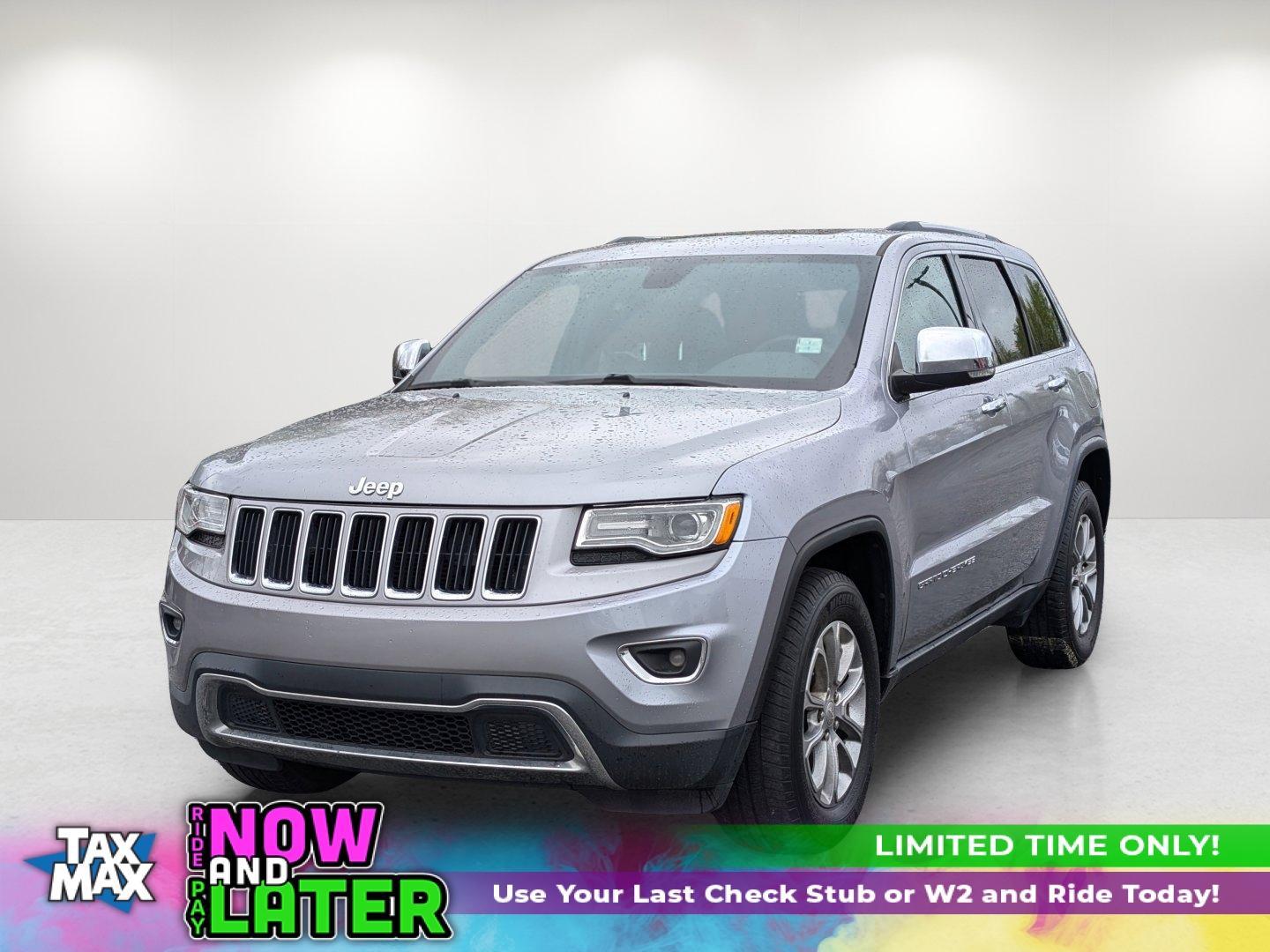 2015 /Black Jeep Grand Cherokee Limited (1C4RJEBG4FC) with an Regular Unleaded V-6 3.6 L/220 engine, 8-Speed Automatic w/OD transmission, located at 804 22nd Ave, Phenix City, AL, 36870, (334) 297-1860, 32.484749, -85.024475 - 2015 Jeep Grand Cherokee Limited - Photo#0