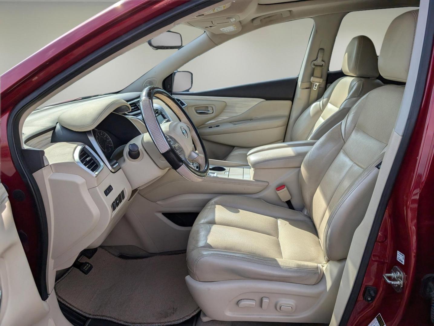 2015 /Beige Nissan Murano SL (5N1AZ2MG7FN) with an Regular Unleaded V-6 3.5 L/213 engine, 1-Speed CVT w/OD transmission, located at 3959 U.S. 80 W, Phenix City, AL, 36870, (334) 297-4885, 32.469296, -85.135185 - 2015 Nissan Murano SL - Photo#10