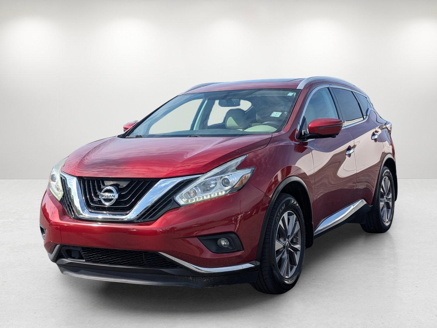 2015 /Beige Nissan Murano SL (5N1AZ2MG7FN) with an Regular Unleaded V-6 3.5 L/213 engine, 1-Speed CVT w/OD transmission, located at 3959 U.S. 80 W, Phenix City, AL, 36870, (334) 297-4885, 32.469296, -85.135185 - 2015 Nissan Murano SL - Photo#1
