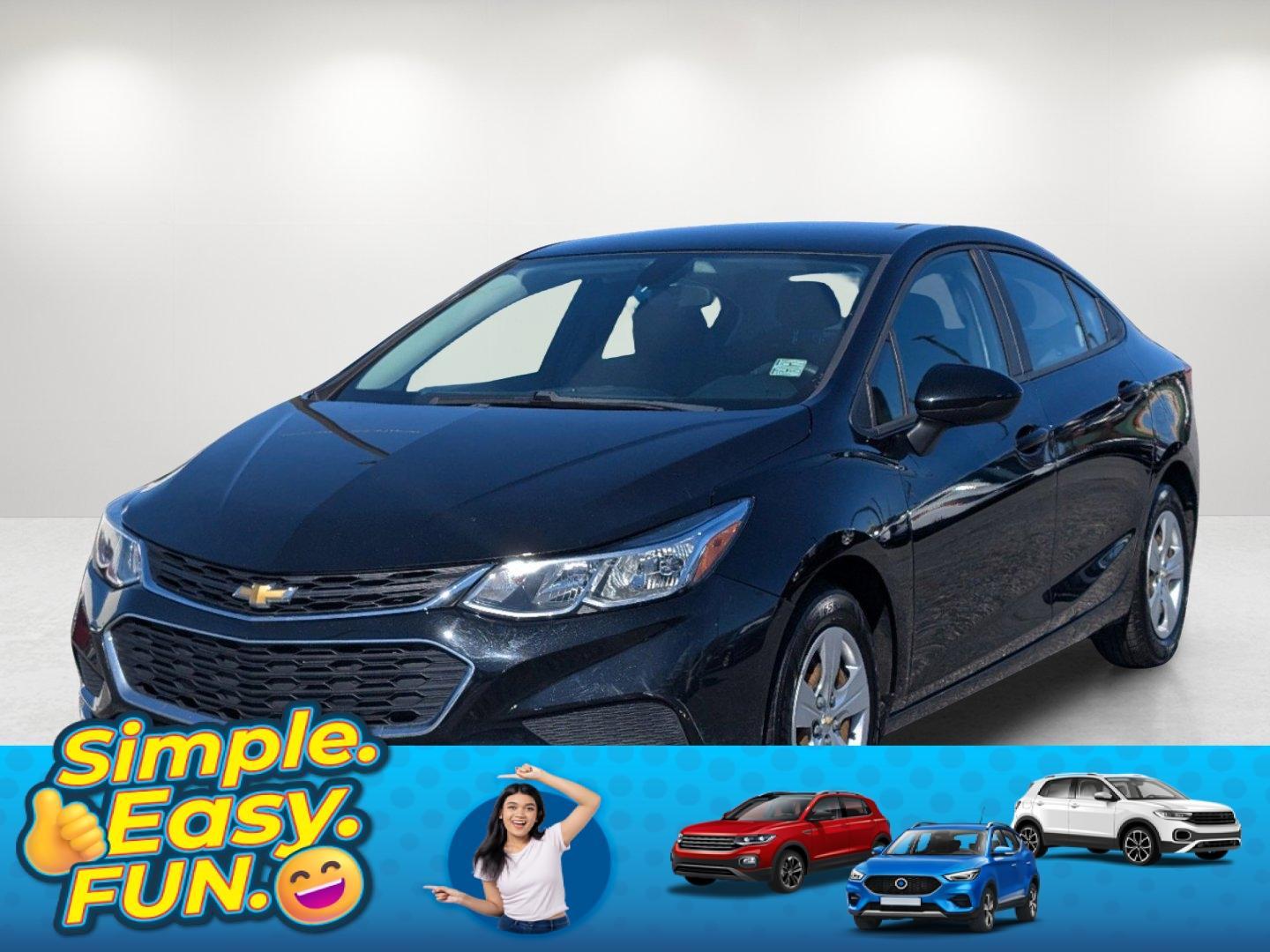 2016 /Jet Black Chevrolet Cruze LS (1G1BC5SM2G7) with an Turbocharged Gas I4 1.4L/ engine, 6-Speed Automatic transmission, located at 804 22nd Ave, Phenix City, AL, 36870, (334) 297-1860, 32.484749, -85.024475 - 2016 Chevrolet Cruze LS - Photo#0
