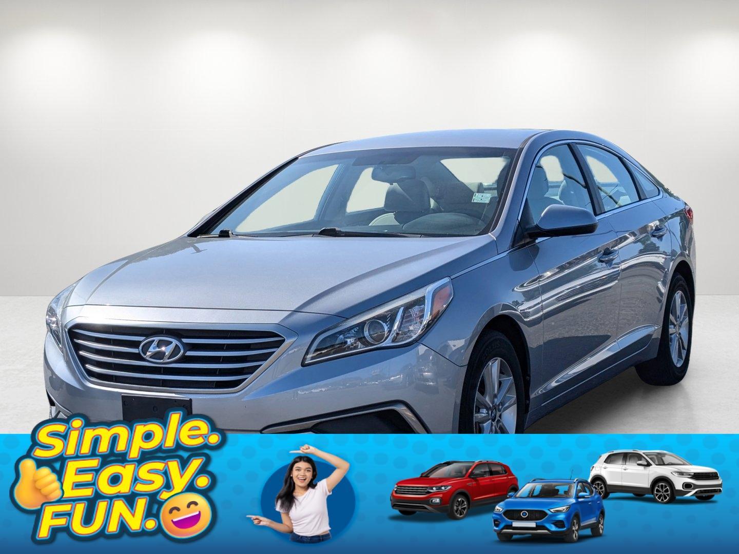2016 /Gray Hyundai Sonata 2.4L SE (5NPE24AFXGH) with an Regular Unleaded I-4 2.4 L/144 engine, 6-Speed Automatic w/OD transmission, located at 5115 14th Ave., Columbus, GA, 31904, (706) 323-0345, 32.511494, -84.971046 - 2016 Hyundai Sonata 2.4L SE - Photo#0