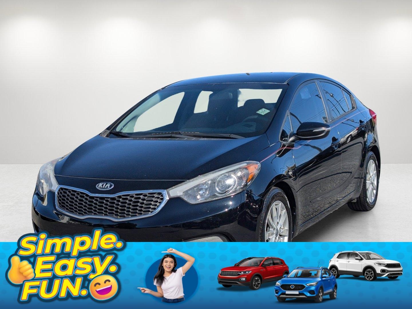 2016 /Black Kia Forte LX (KNAFX4A64G5) with an Regular Unleaded I-4 1.8 L/110 engine, 6-Speed Automatic w/OD transmission, located at 7000 Northlake Connector, Columbus, GA, 31904, (706) 987-8085, 32.524975, -84.978134 - 2016 Kia Forte LX - Photo#0