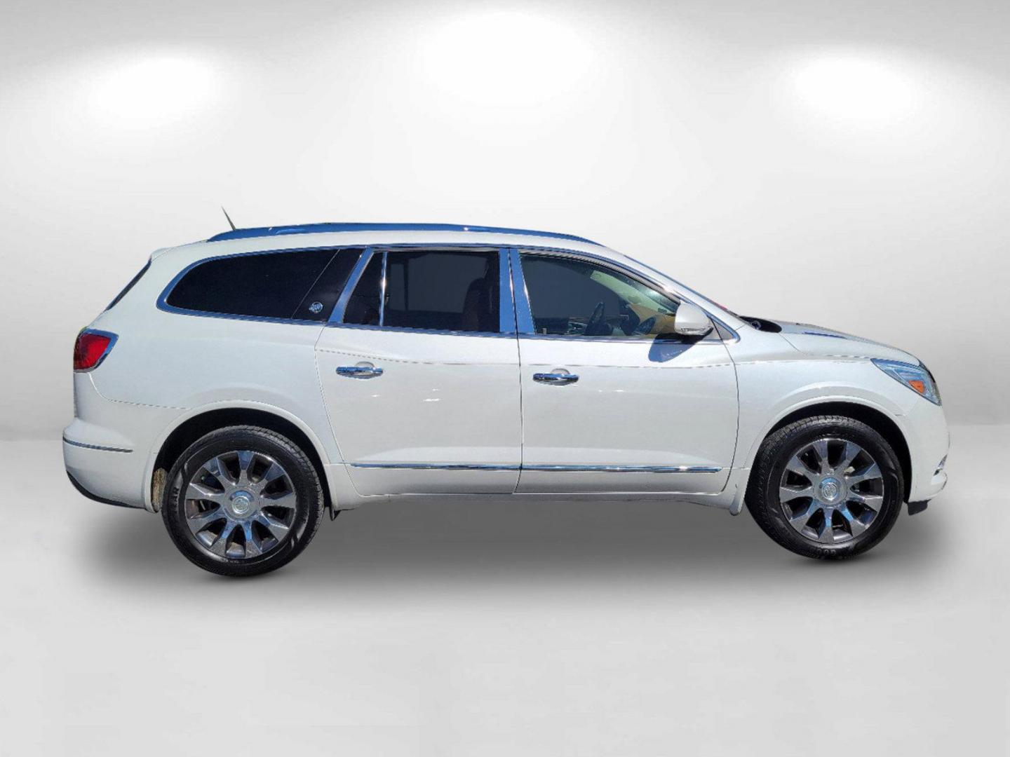 2017 White Frost Tricoat /Choccachino Buick Enclave Leather (5GAKRBKD2HJ) with an Gas V6 3.6L/217 engine, 6-Speed Automatic transmission, located at 5115 14th Ave., Columbus, GA, 31904, (706) 323-0345, 32.511494, -84.971046 - 2017 Buick Enclave Leather - Photo#4