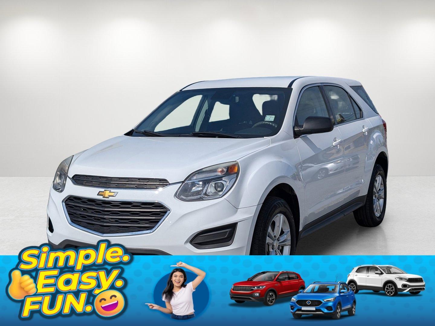 2017 /Jet Black Chevrolet Equinox LS (2GNALBEK4H1) with an Gas I4 2.4/145 engine, 6-Speed Automatic transmission, located at 5115 14th Ave., Columbus, GA, 31904, (706) 323-0345, 32.511494, -84.971046 - 2017 Chevrolet Equinox LS - Photo#0
