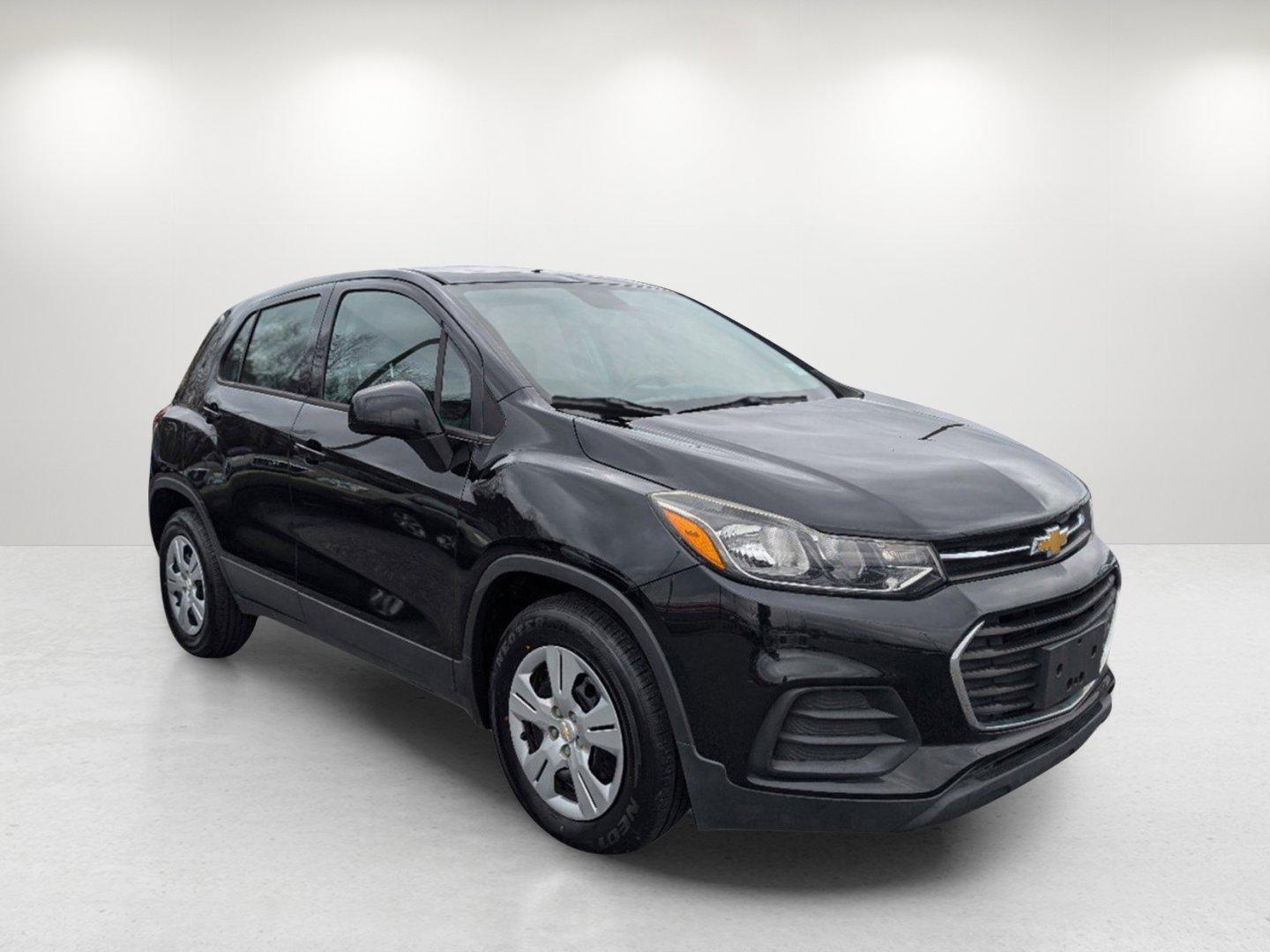 2017 /Jet Black Chevrolet Trax LS (3GNCJKSB3HL) with an Turbocharged Gas 4-Cyl 1.4L/83 engine, 6-Speed Automatic transmission, located at 804 22nd Ave, Phenix City, AL, 36870, (334) 297-1860, 32.484749, -85.024475 - 2017 Chevrolet Trax LS - Photo#2
