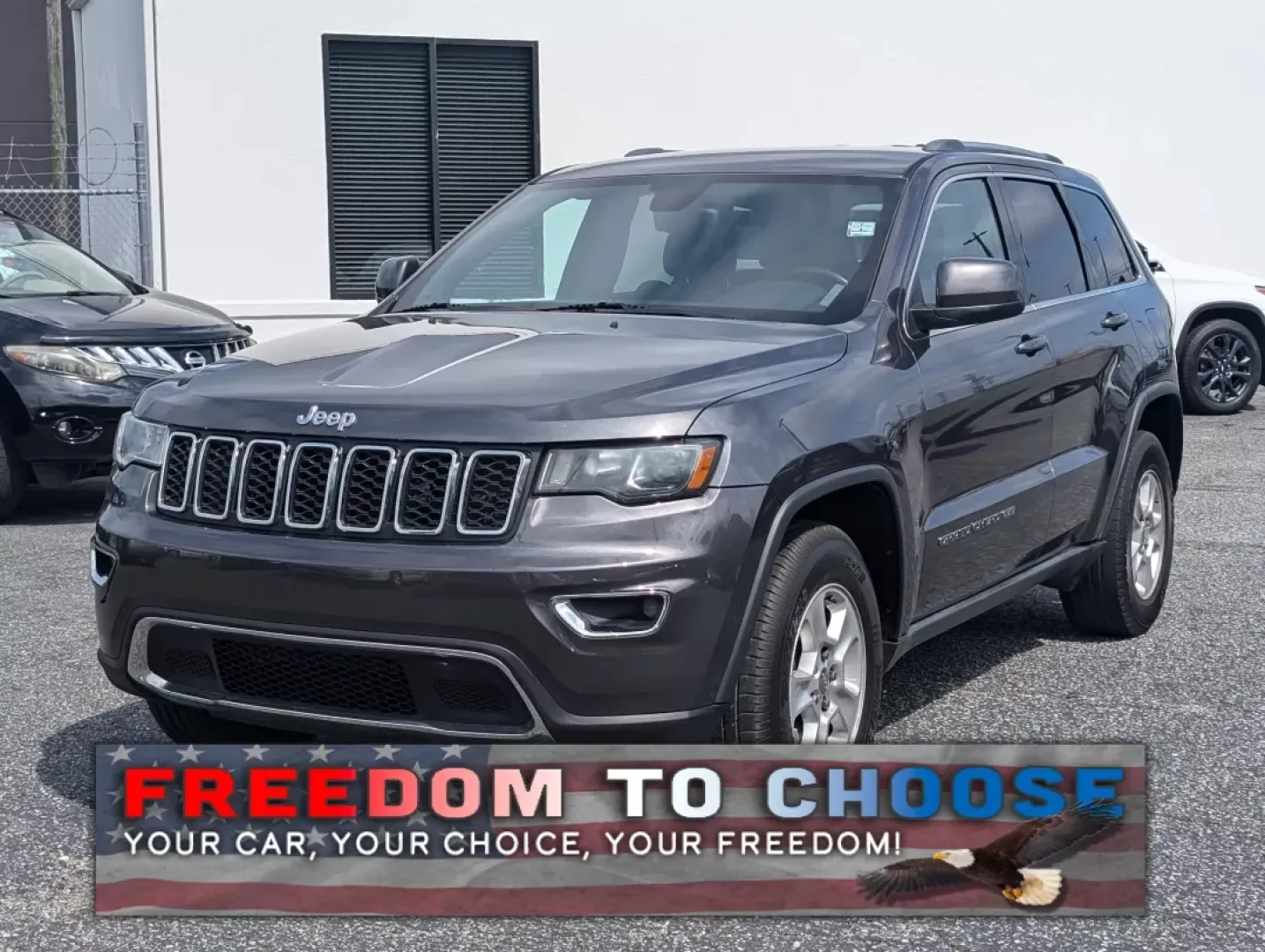 2017 /Black Jeep Grand Cherokee Laredo (1C4RJEAG0HC) with an Other engine, located at 3959 U.S. 80 W, Phenix City, AL, 36870, (334) 297-4885, 32.469296, -85.135185 - Experience the ultimate blend of comfort and capability in this 2017 Jeep Grand Cherokee Laredo, now available at Gils Auto in Phenix City, AL. Whether you're commuting through the bustling streets of downtown, tackling weekend getaways, or embarking on family road trips, this SUV is designed to ele - Photo#0