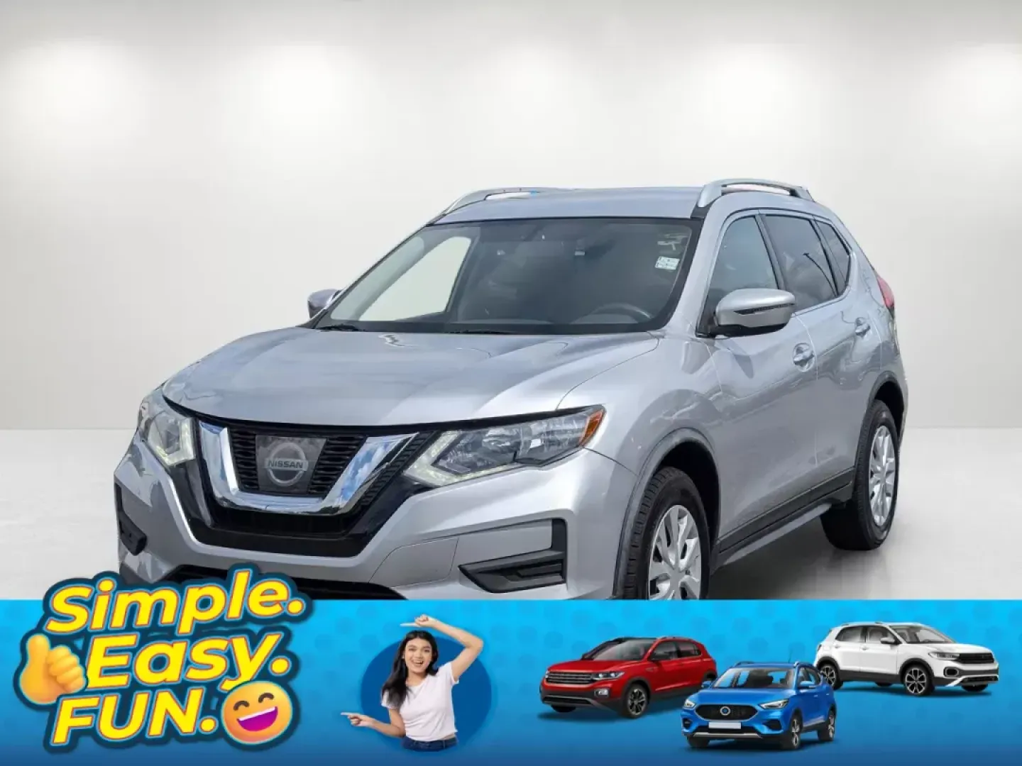 2017 /Charcoal Nissan Rogue S (JN8AT2MT8HW) with an Regular Unleaded I-4 2.5 L/152 engine, 1-Speed CVT w/OD transmission, located at 3959 U.S. 80 W, Phenix City, AL, 36870, (334) 297-4885, 32.469296, -85.135185 - 2017 Nissan Rogue S - Photo#0