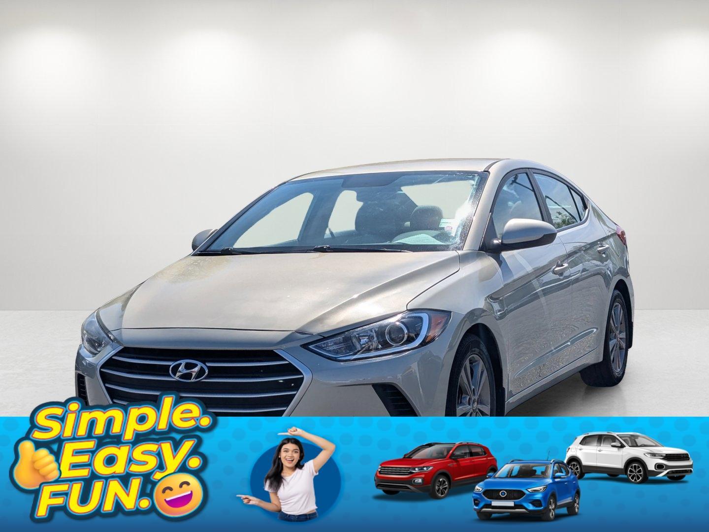 2018 /Beige Hyundai Elantra SEL (5NPD84LF9JH) with an Regular Unleaded I-4 2.0 L/122 engine, 6-Speed Automatic w/OD transmission, located at 7000 Northlake Connector, Columbus, GA, 31904, (706) 987-8085, 32.524975, -84.978134 - 2018 Hyundai Elantra SEL - Photo#0