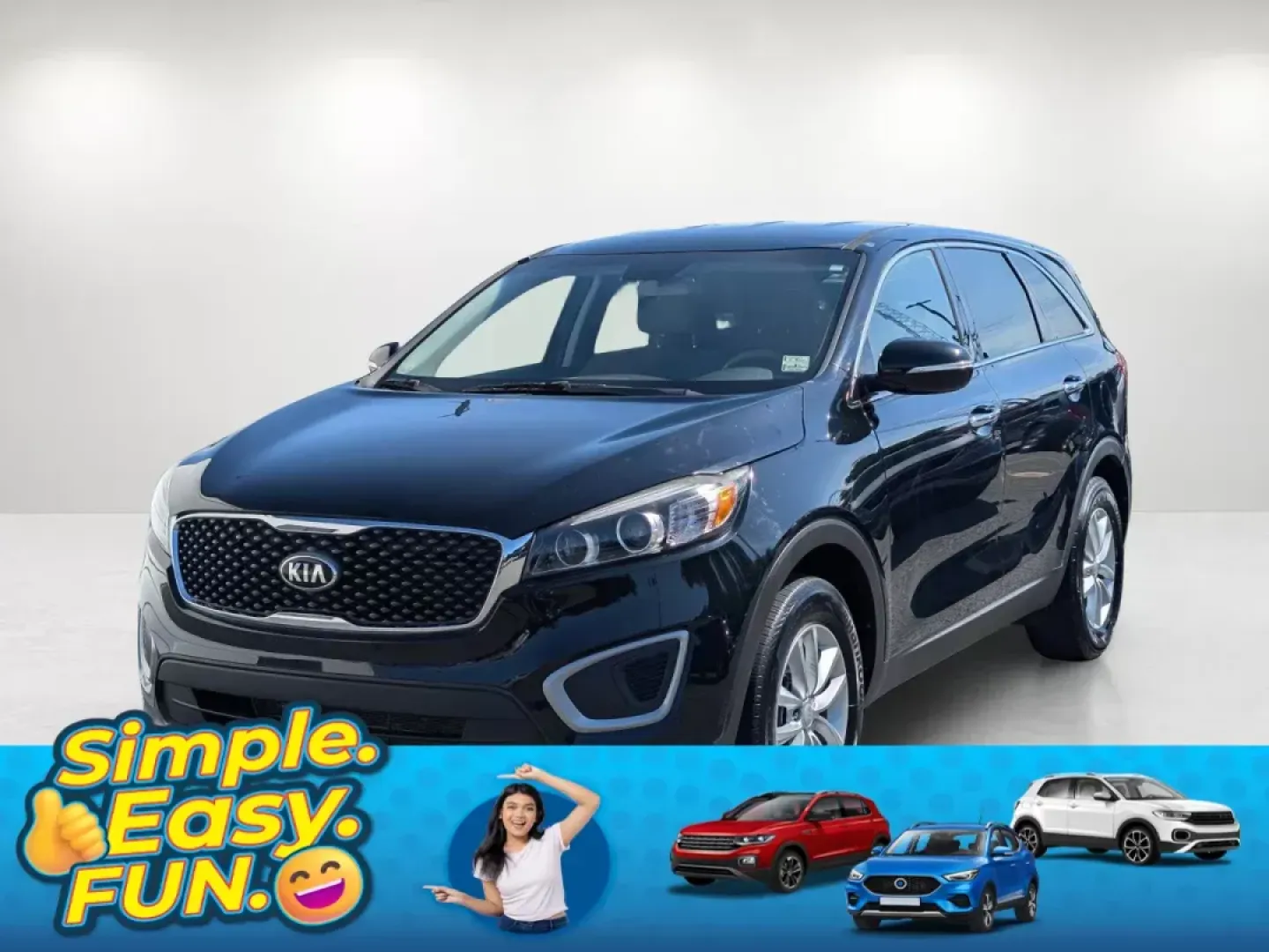2018 /Satin Black Kia Sorento L (5XYPG4A38JG) with an Regular Unleaded I-4 2.4 L/144 engine, 6-Speed Automatic w/OD transmission, located at 1430 Gateway Drive, Opelika, AL, 36801, (334) 239-0944, 32.637871, -85.409790 - 2018 Kia Sorento L - Photo#0