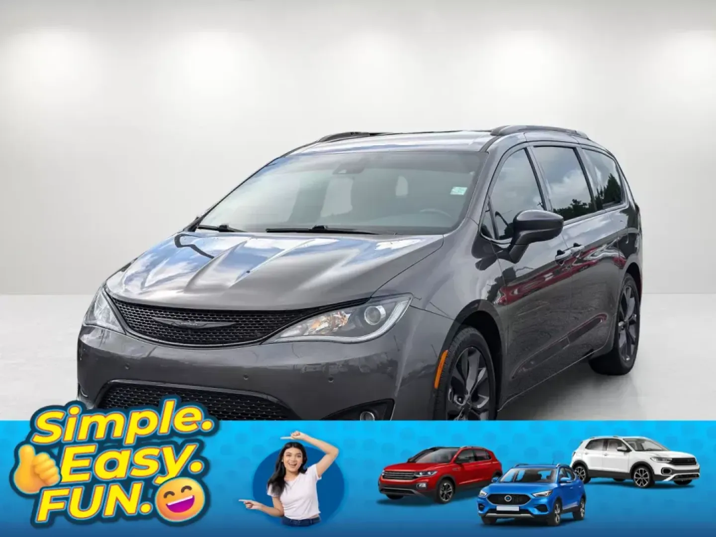 2019 /Black/Black/Black Chrysler Pacifica Touring Plus (2C4RC1FG7KR) with an Regular Unleaded V-6 3.6 L/220 engine, 9-Speed Automatic w/OD transmission, located at 3959 U.S. 80 W, Phenix City, AL, 36870, (334) 297-4885, 32.469296, -85.135185 - 2019 Chrysler Pacifica Touring Plus - Photo#0