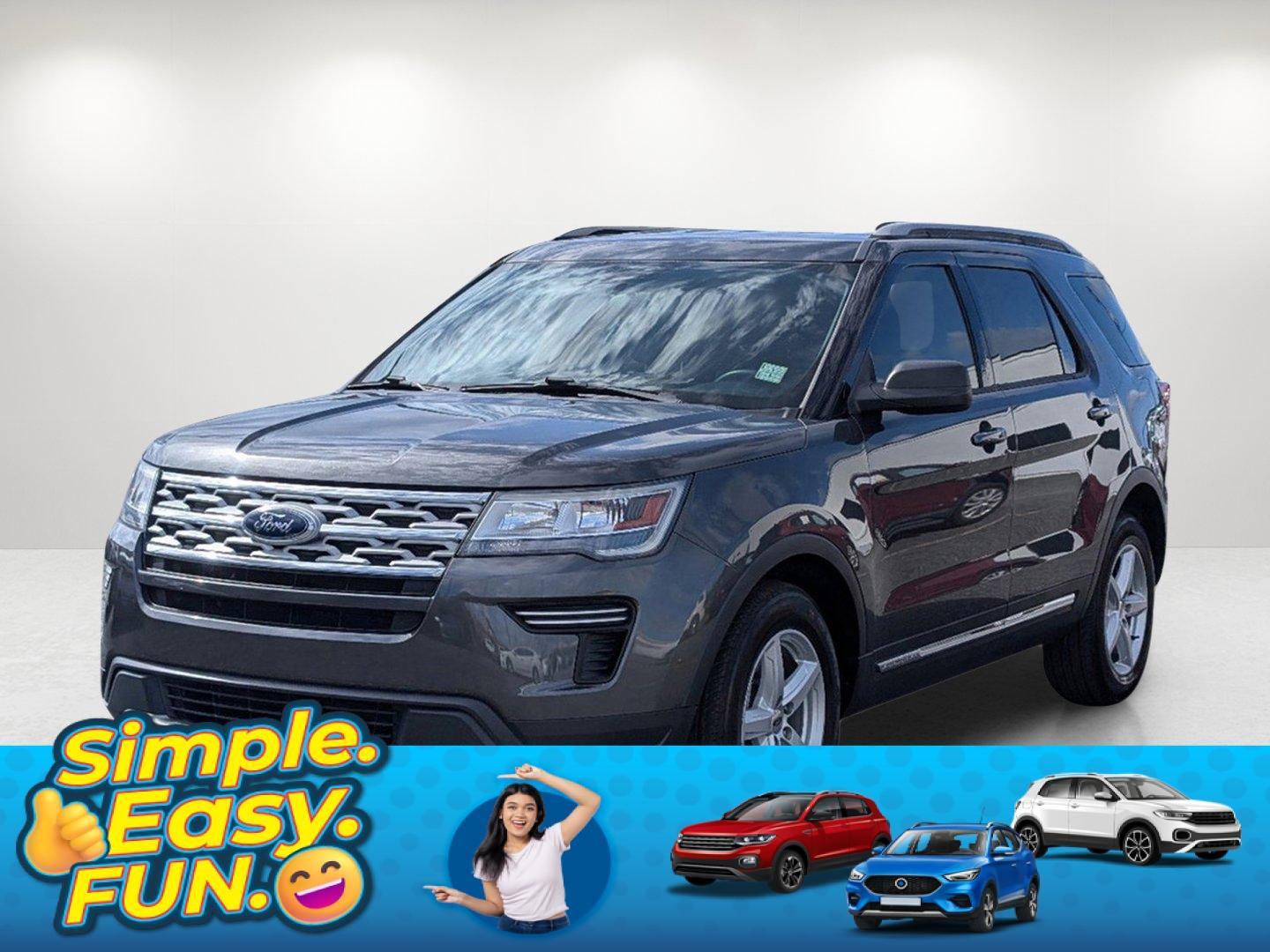 2019 Gray Ford Explorer XLT (1FM5K7D88KG) with an Regular Unleaded V-6 3.5 L/213 engine, 6-Speed Automatic w/OD transmission, located at 521 Old Farm Lane Rd, Prattville, AL, 36066, (334) 325-1505, 32.482460, -86.416367 - 2019 Ford Explorer XLT - Photo#0