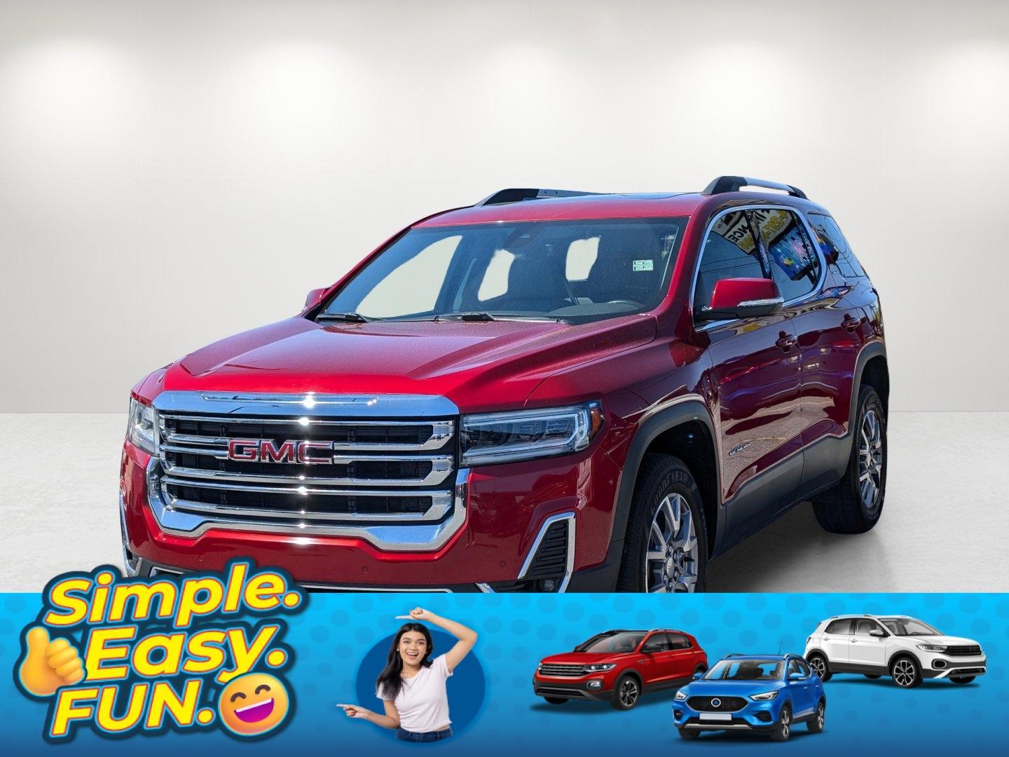 2021 /Cocoa/Light Ash Gray GMC Acadia SLT (1GKKNMLS2MZ) with an Gas V6 3.6L/222 engine, 9-Speed Automatic transmission, located at 7000 Northlake Connector, Columbus, GA, 31904, (706) 987-8085, 32.524975, -84.978134 - 2021 GMC Acadia SLT - Photo#0