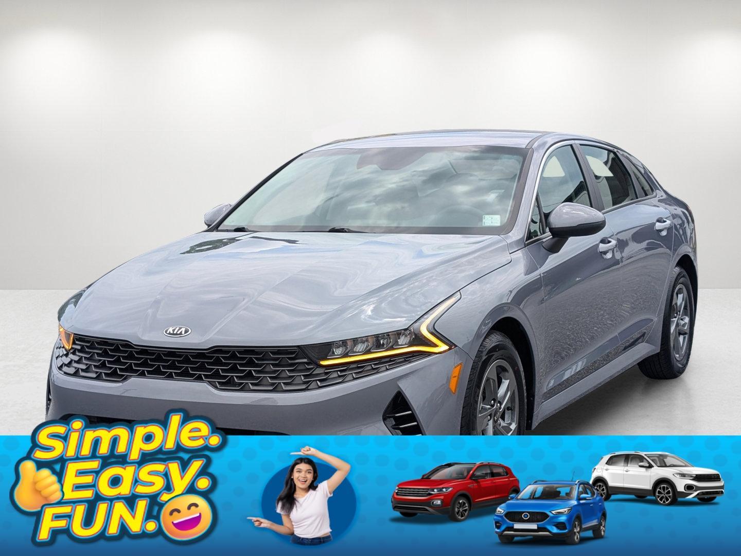 2021 /Black Kia K5 LXS (5XXG14J28MG) with an Intercooled Turbo Regular Unleaded I-4 1.6 L/98 engine, 8-Speed Automatic w/OD transmission, located at 3959 U.S. 80 W, Phenix City, AL, 36870, (334) 297-4885, 32.469296, -85.135185 - 2021 Kia K5 LXS - Photo#0