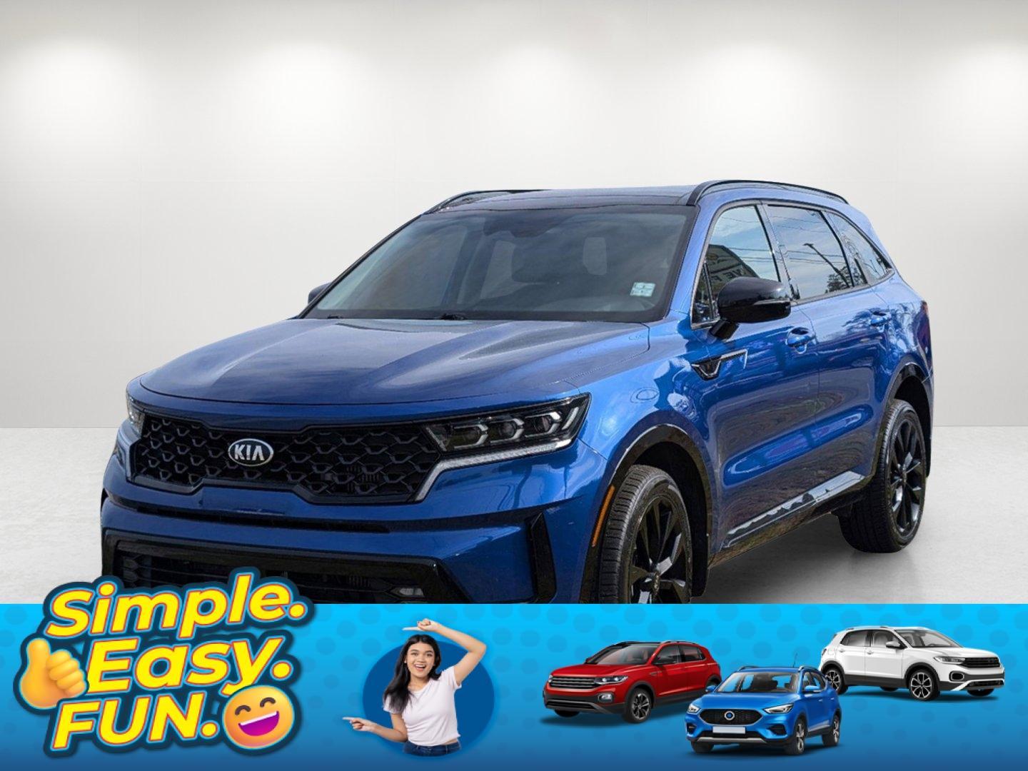 2021 /Black Kia Sorento SX (5XYRKDLFXMG) with an Intercooled Turbo Regular Unleaded I-4 2.5 L/152 engine, 8-Speed Auto-Shift Manual w/OD transmission, located at 521 Old Farm Lane Rd, Prattville, AL, 36066, (334) 325-1505, 32.482460, -86.416367 - 2021 Kia Sorento SX - Photo#0