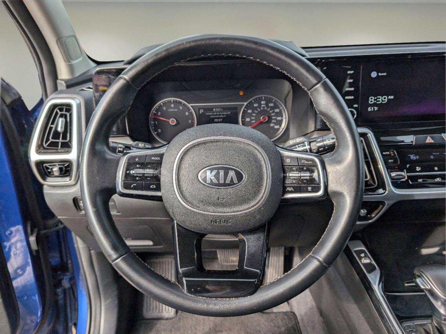 2021 /Black Kia Sorento SX (5XYRKDLFXMG) with an Intercooled Turbo Regular Unleaded I-4 2.5 L/152 engine, 8-Speed Auto-Shift Manual w/OD transmission, located at 521 Old Farm Lane Rd, Prattville, AL, 36066, (334) 325-1505, 32.482460, -86.416367 - 2021 Kia Sorento SX - Photo#14