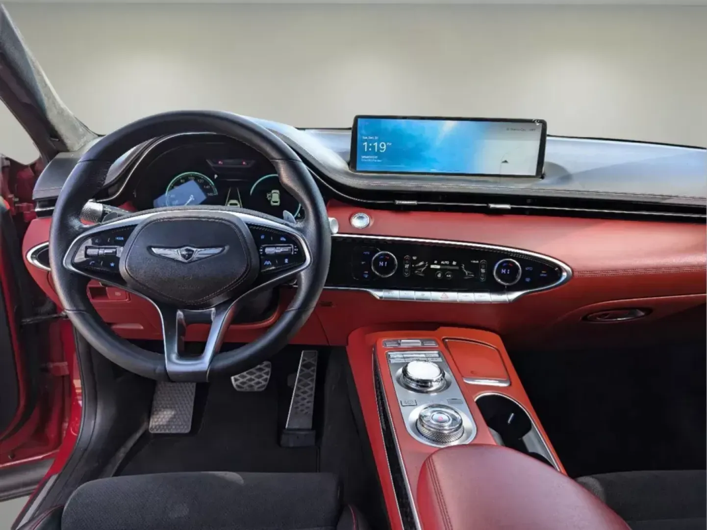 2022 /Red Genesis GV70 3.5T Sport (KMUMCDTC7NU) with an Twin Turbo Premium Unleaded V-6 3.5 L/212 engine, 8-Speed Automatic w/OD transmission, located at 3959 U.S. 80 W, Phenix City, AL, 36870, (334) 297-4885, 32.469296, -85.135185 - 2022 Genesis GV70 3.5T Sport - Photo#12